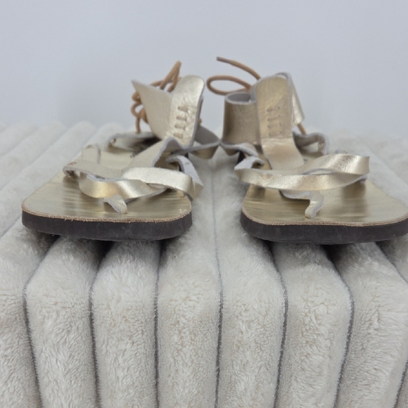 Free People Metallic Gold Sandals - Picture 5 of 11
